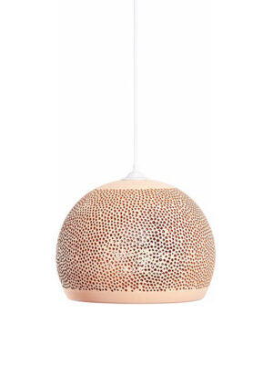 Ceramic hanging lamp terracota